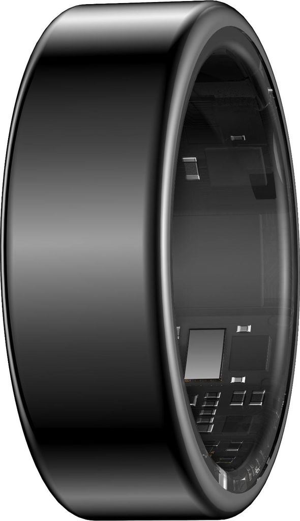 INF IP68 Wasserdichter Smart Ring: Herzfrequenz, Schlaf, Benachrichtigungen Schwarz 9