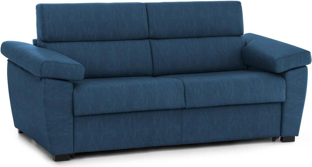 Salorno - Schlafsofa 2-Sitzer, 185x95 cm blau, Abziehbar Italy