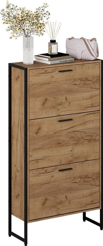 Wózek na buty Vicco Folda Goldkraft dąb/czarny 63 x 119 cm Zdjęcie produktu 