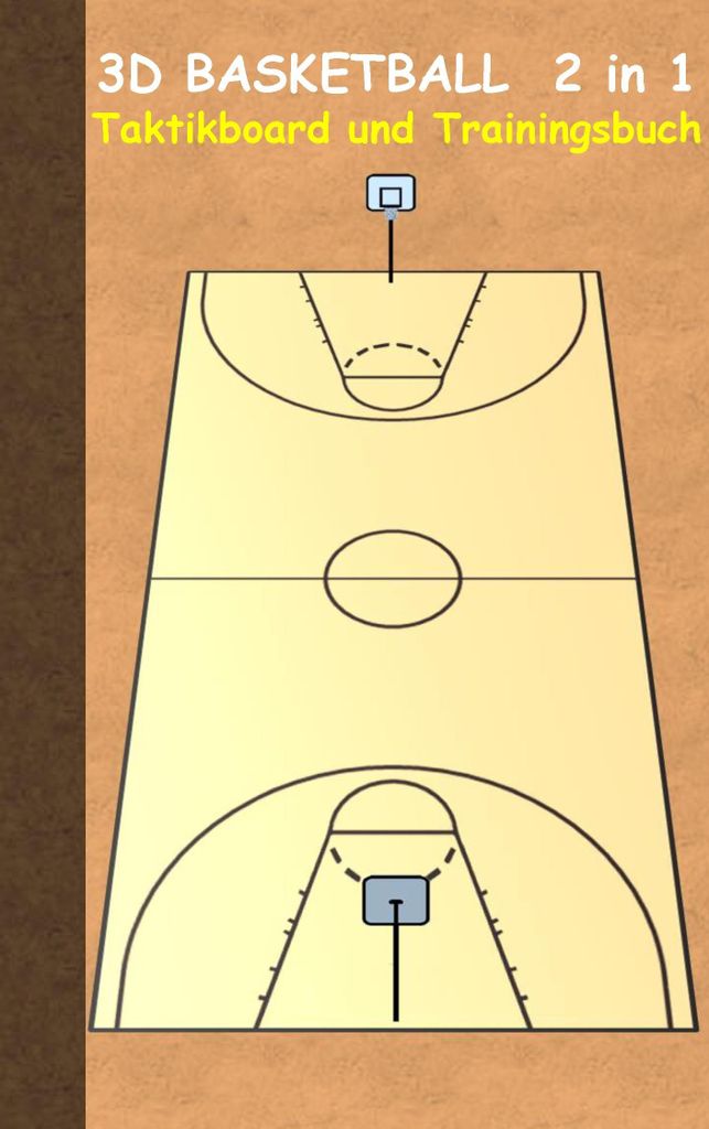 3D Basketball 2 in 1 Taktikboard und Trainingsbuch
