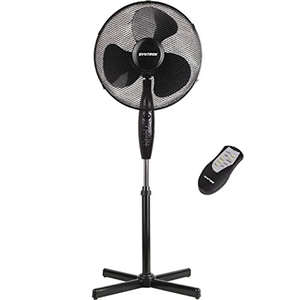 Ventilateur numérique oscillant avec télécommande Syntrox Design Noir - 16