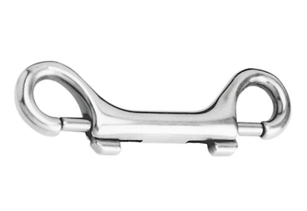 Doppelkarabiner 115mm, Edelstahl, A4