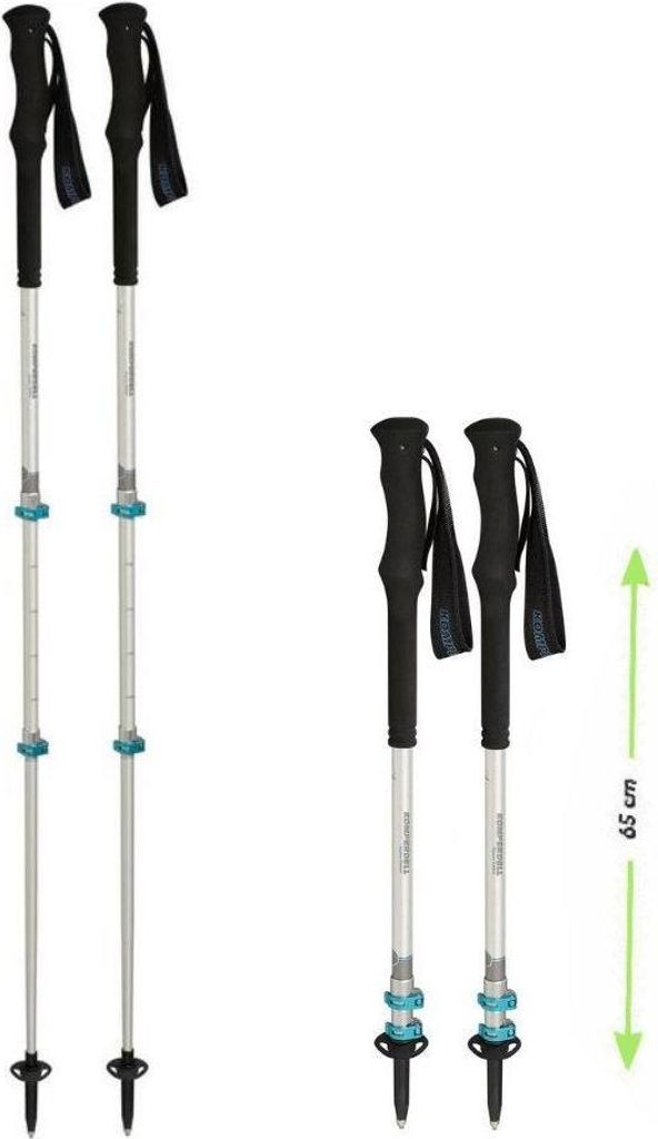 Komperdell Explorer Contour Powerlock Teleskopstöcke Trekkingstöcke Wanderstöcke - Groesse: 65-140cm