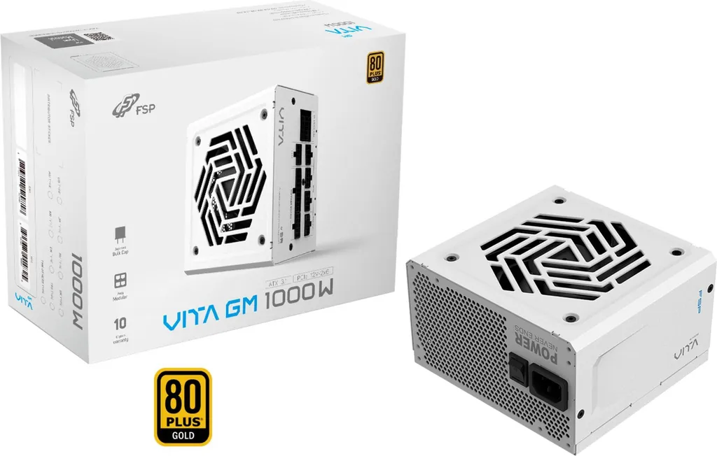 Alimentation PC 1000W Blanche FSP Vita-1000GM ATX 3.1 Full Modulaire