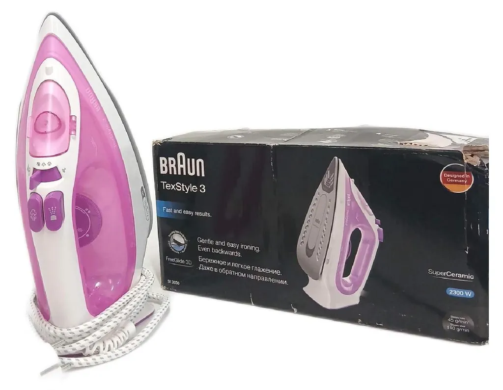 Fer à vapeur Braun TexStyle 3030 idéal pour chemises et textiles