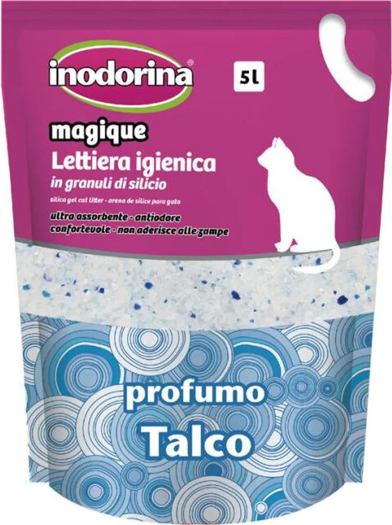 Inodorina Magique Talco 5L | La Lettiera che Arreda con Profumo