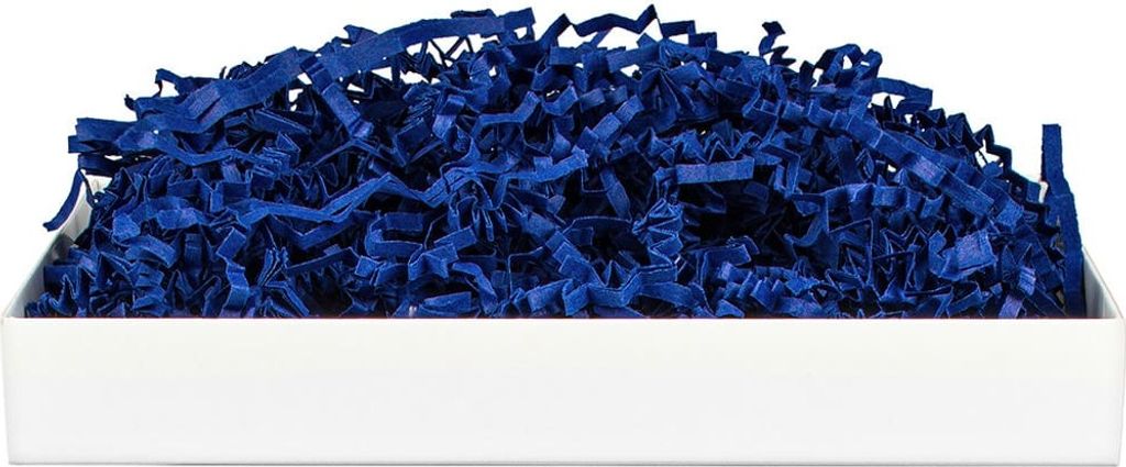 SizzlePak Kobaltblau – 1 kg Füllmaterial aus Papier für Geschenke & Pakete