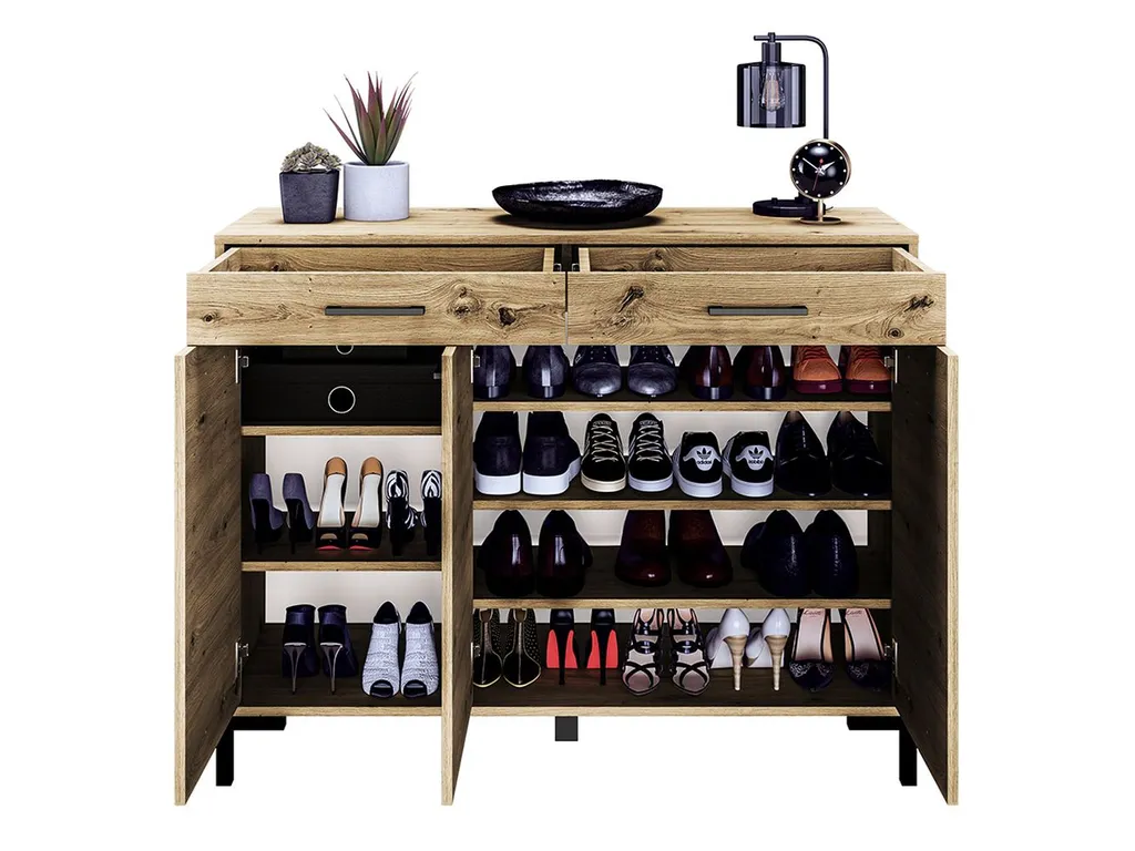 Commode robuste BEDA chêne artisan au design scandinave et moderne - 6