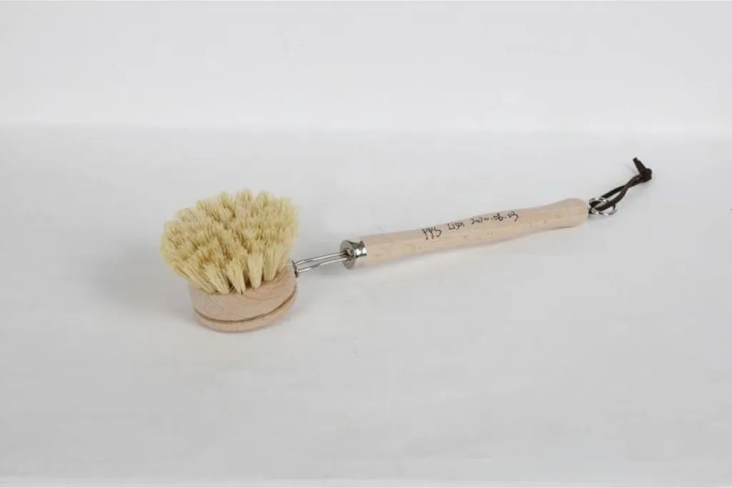 Lot de 12 brosses à vaisselle 23x4,7cm en bois de hêtre et poils Tampico