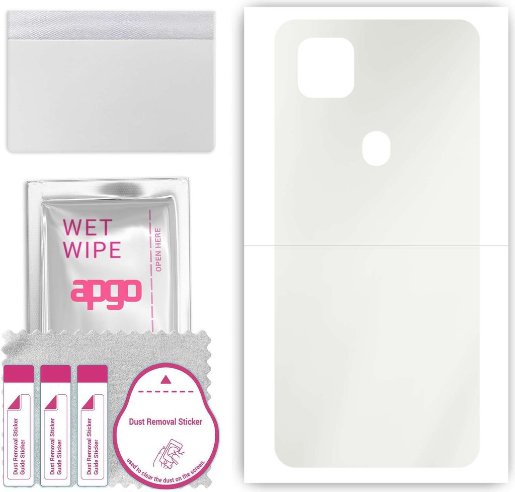 apgo Rückseite Schutzfolie, Matt, kompatibel mit ZTE Blade 10 Smart, Hinten Hydrogel-Displayschutzfolie mit Positionierhilfe, kratzfest, einfache ...
