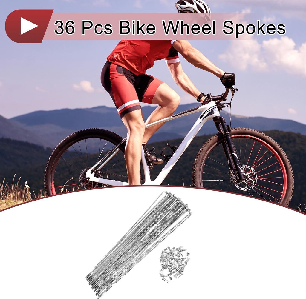 36 Set 12G Fahrradspeichen 247mm Fahrradspeichen 45 Stahl Produktbild 