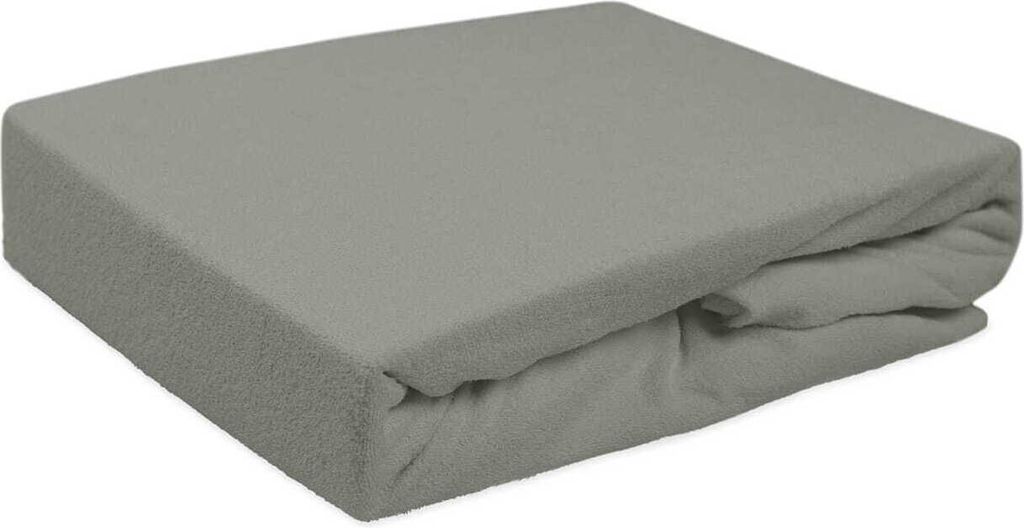 Prześcieradło z gumką, frotte 120x200cm Szare Zdjęcie produktu 
