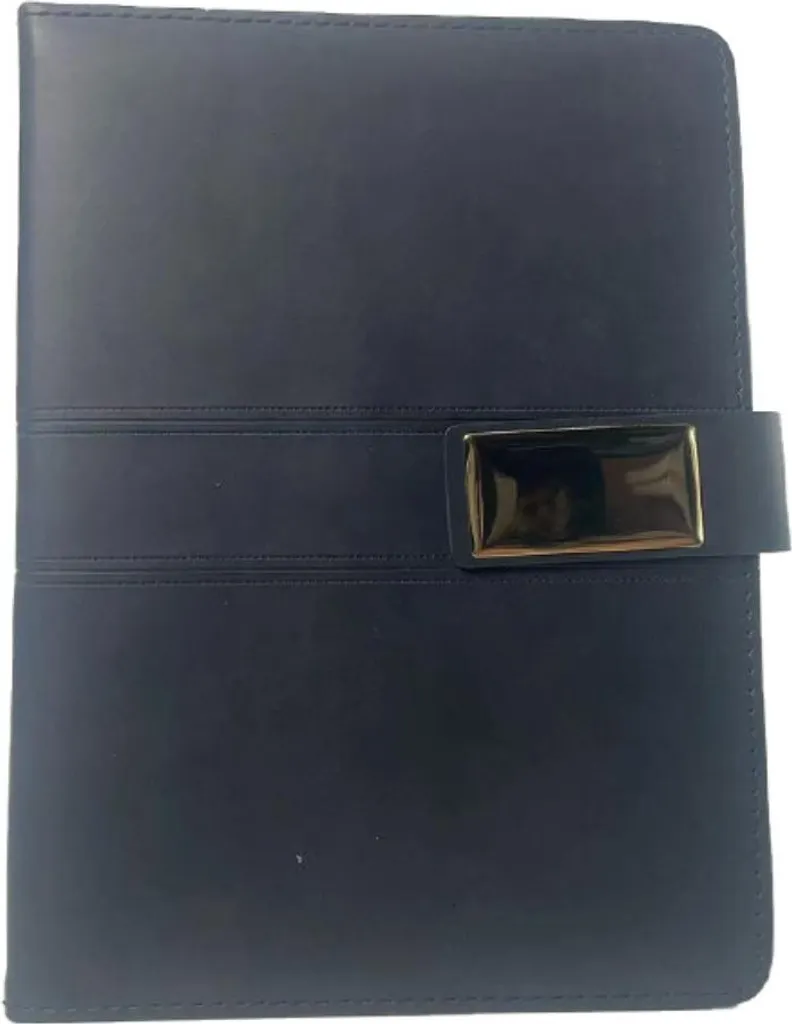 INF Quaderno A5 con Chiusura Magnetica, Copertina Rigida inPoliuretanoe Porta Penna Nero