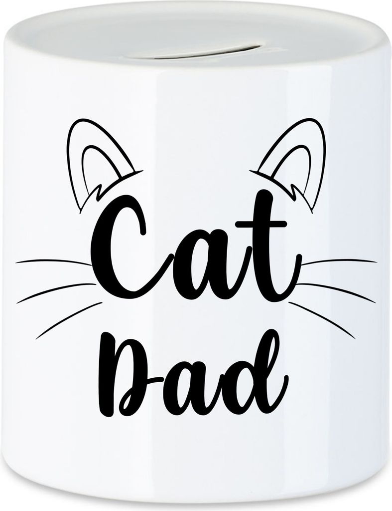 Cat Dad Spardose Katzen-Papa Geschenk Katzenliebhaber Katzenbesitzer Katzen Kätzchen