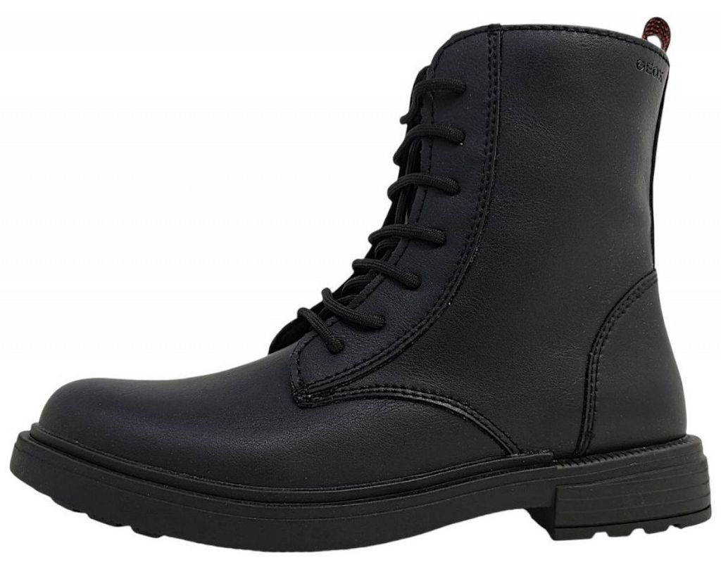 Geox Eclair Kinderschuhe Mädchen Schnürstiefel Schwarz Productafbeelding 