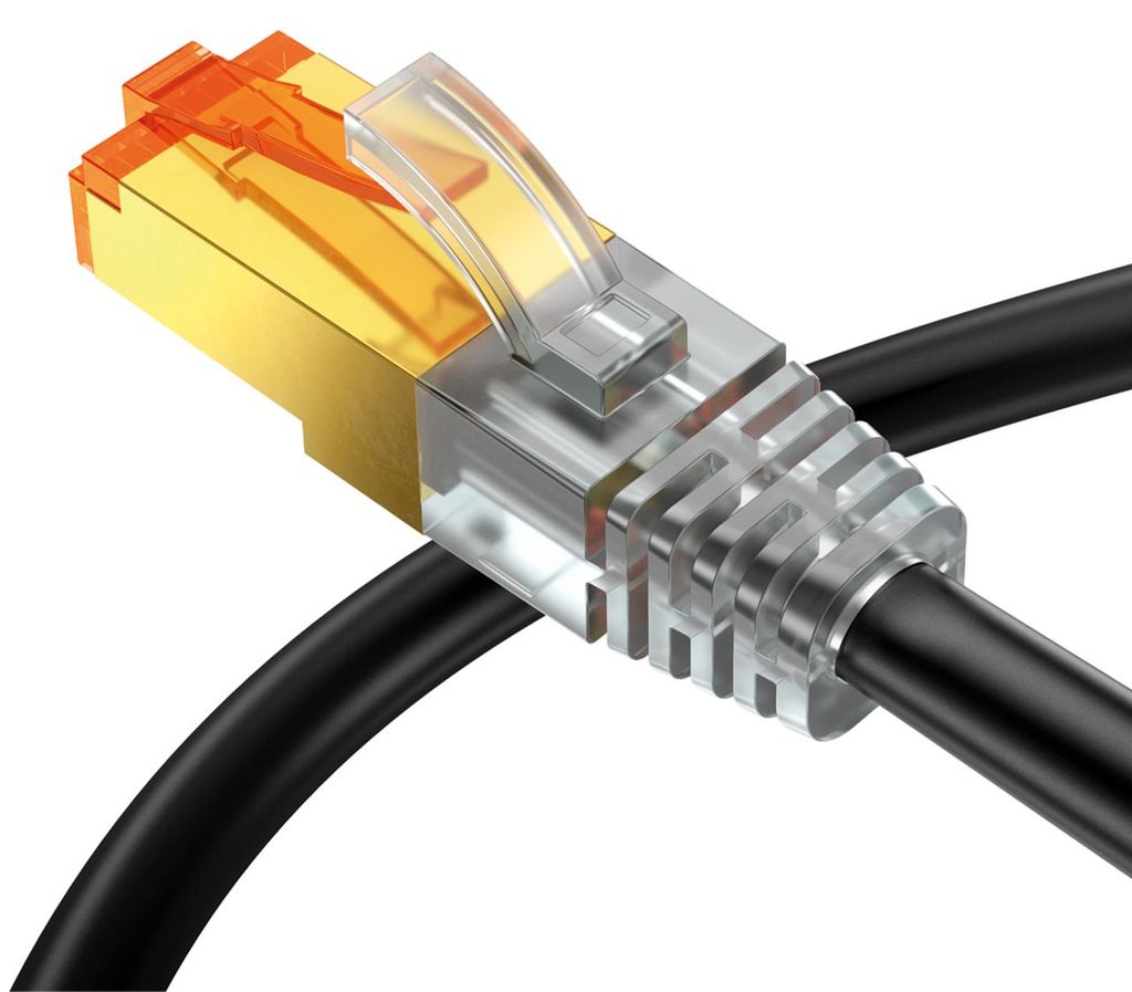 mumbi 10m CAT.7 Rohkabel S/FTP Ethernet Lan Patch Netzwerk Kabel weiss 