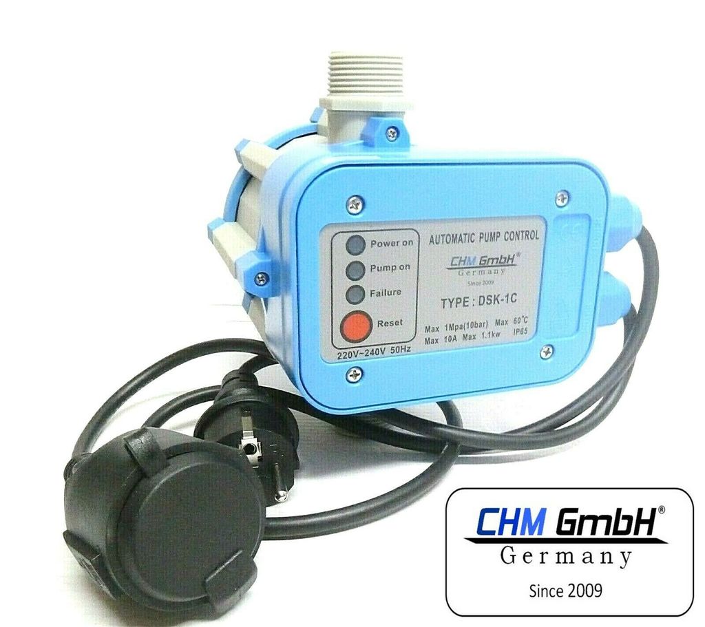 CHM GmbH® Automatische Pumpensteuerung Drucksteuerung Druckschalter Pumpe 