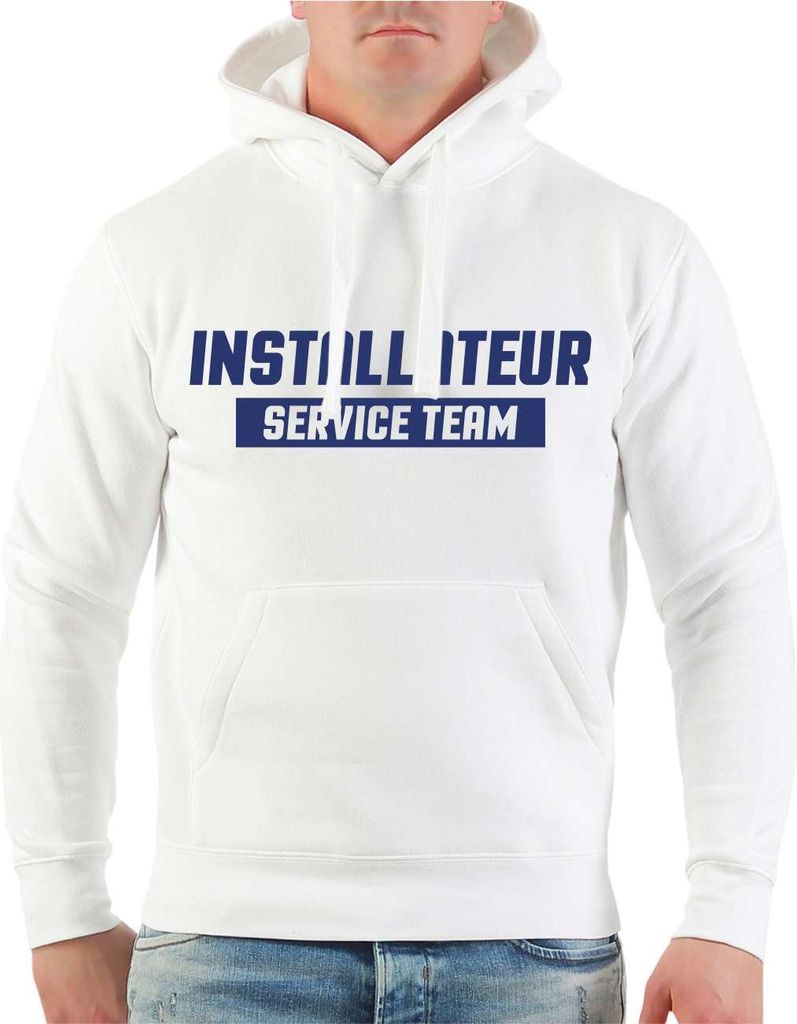 Herren Kapuzenpullover Installateur Service Team