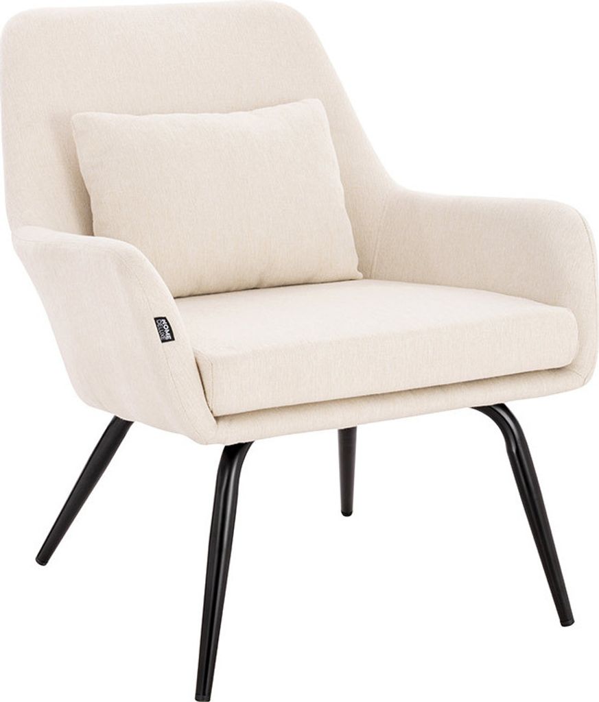 HOME DELUXE - Polstersessel ORION - 1 Stück, Farbe: Weiß - Produktbild 