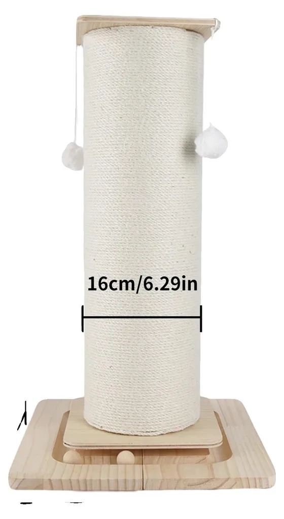Arbre à chat 80cm petit modèle avec griffoir sisal et montage rapide