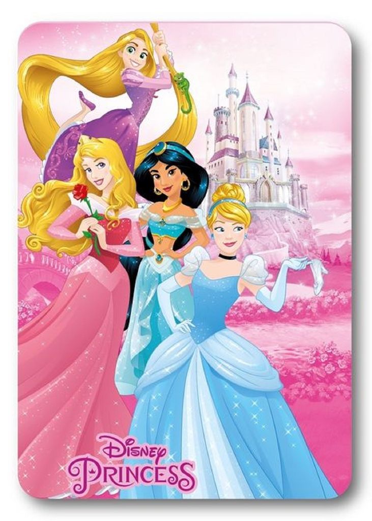 Disney Prinzessin Castle Polarfleecedecke 100x140cm Produktbild 