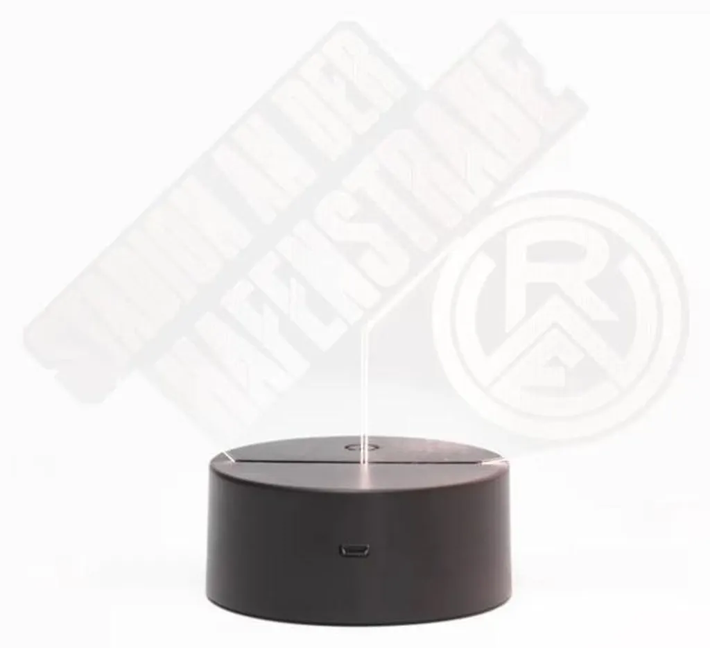 Veilleuse LED bicolore rouge et blanche nomade avec socle magnétique