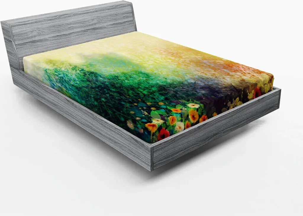 Drap-housse 180x200 cm aux couleurs vives en microfibre douce et souple