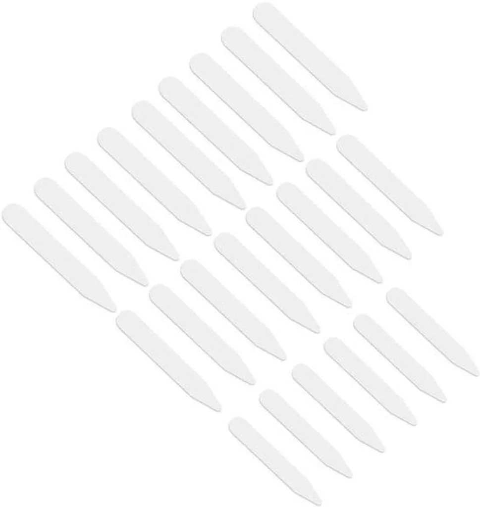 Baleines de col pour chemises homme - Lot métal blanc toutes tailles