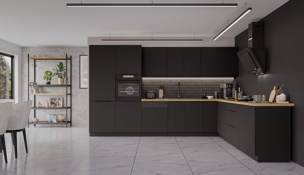 Winkelküche SIENA 350x290 cm Küchenzeile Einbauküche Produktbild 