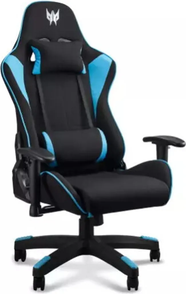 Fauteuil Predator Gaming Noir et Bleu - Finition Similicuir Durable - 4