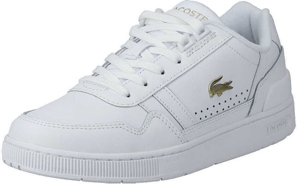 Lacoste Damen Sneaker T-Clip 20516-4, 20516-4.5, 20516-5, 20516-5.5, 20516-6, 20516-6.5, 20516-7, 20516-7.5 LAC-47SFA0060 white/gold 6