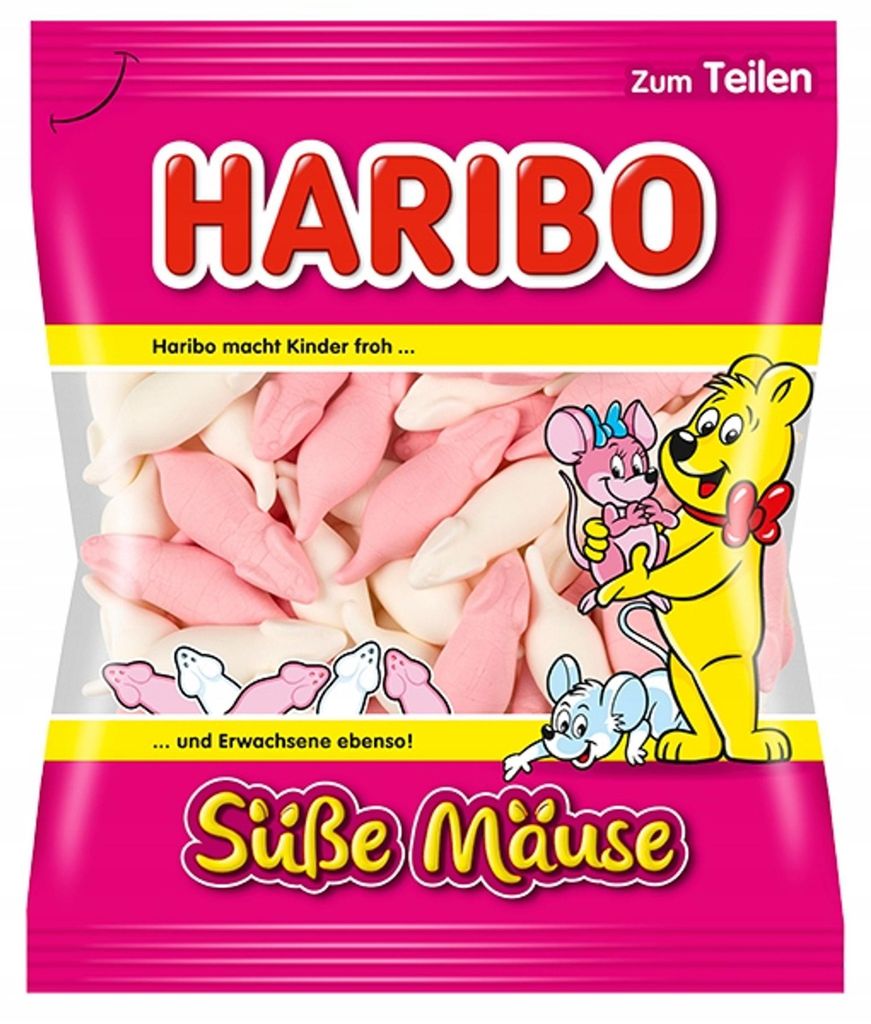 Haribo, bonbons gélifiés "Süsse Mäuse" (Petites souris Image du produit 