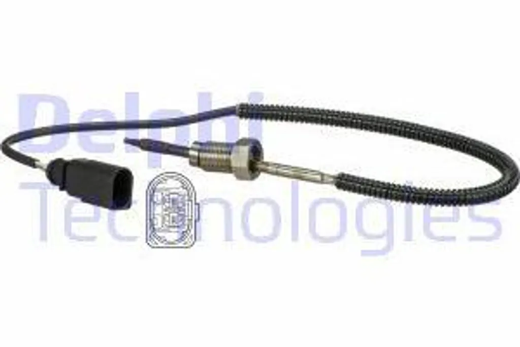 DELPHI TS30105 Sensore temperatura gas di scarico OE 070906088AC compatibile con Transporter V, Touareg, Multivan V