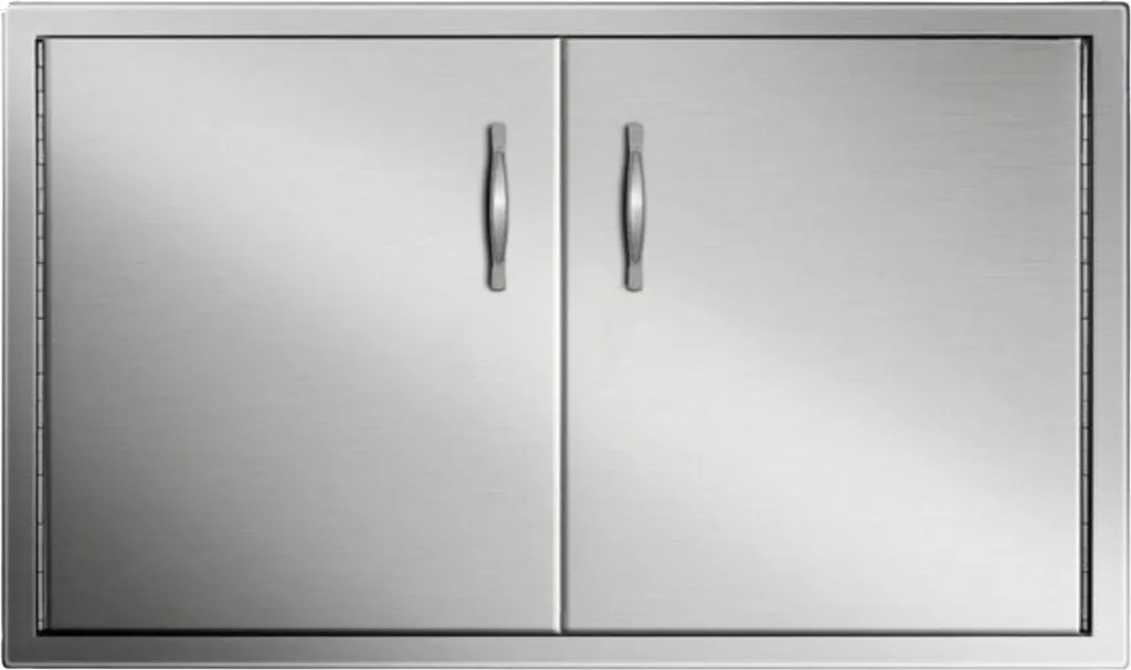 Barbecue Inox RVS 88x48cm avec Suspension Intérieure et Double Porte Luxe
