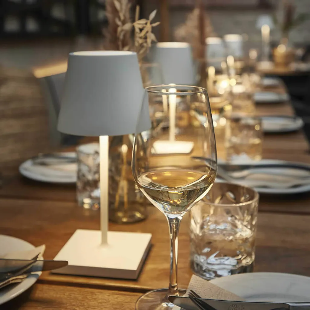 Lampe de Table Sans Fil pour Terrasse et Salon IP54 Blanc Sigor Mini - 14
