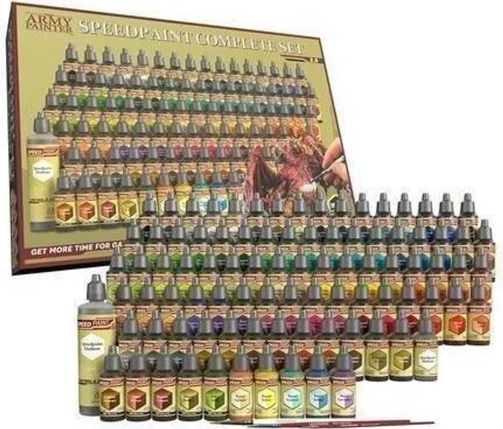 Speedpaint complet 2.0 The Army Painter : kit 50 flacons avec métallisés