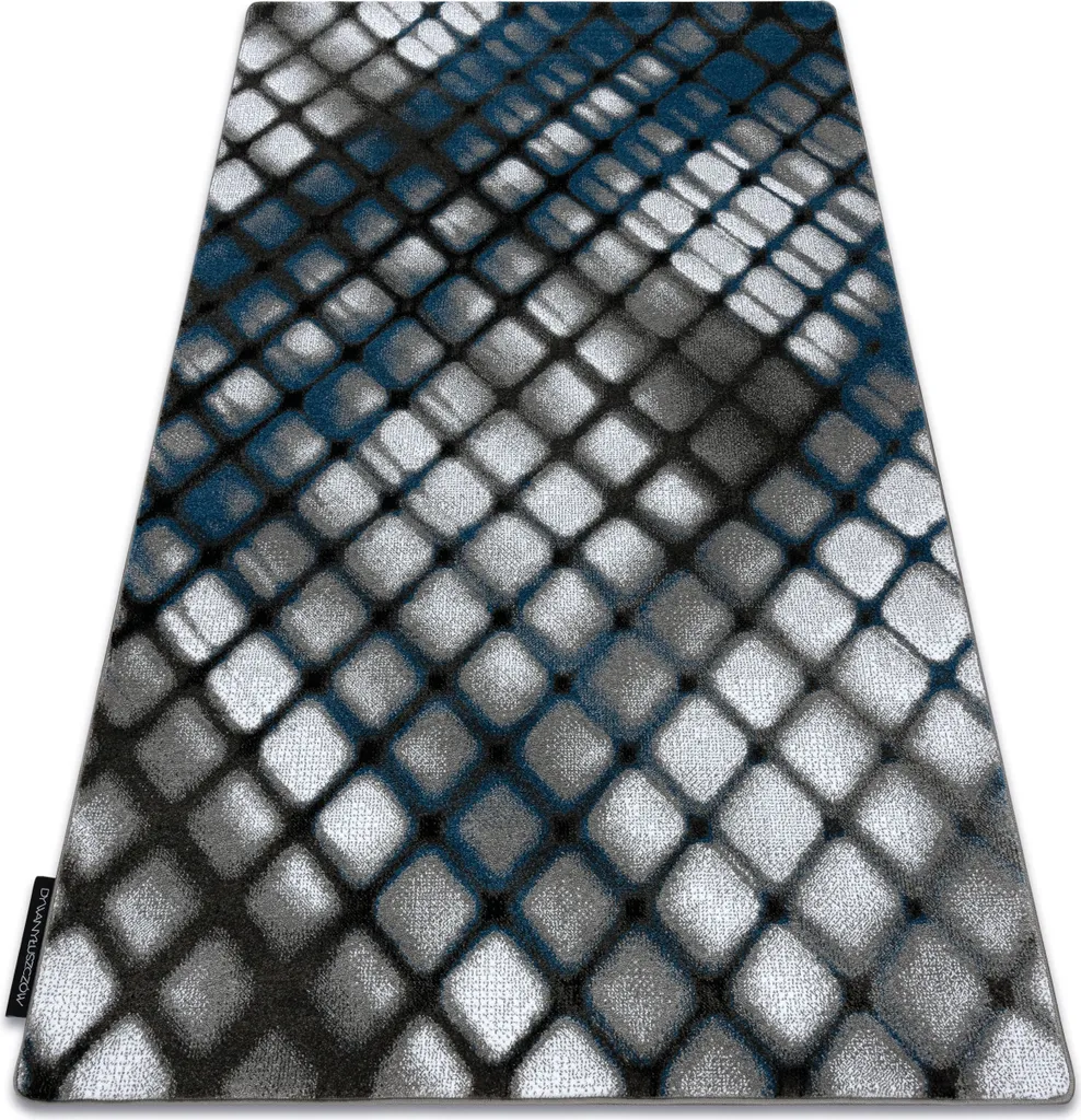 Tapis INTERO REFLEX 3D Treillis Bleu 160x220 cm - Design Géométrique