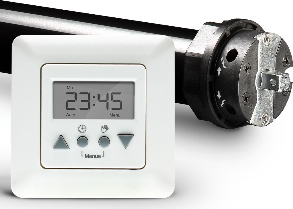 Profi-Set | P5 20/15-60 inkl. Time Control | 20Nm = Zugkraft - 50Kg | 60mm 8kant Welle | Rolladen Rollladen Motor Rolladenmotor Rolladenantrieb