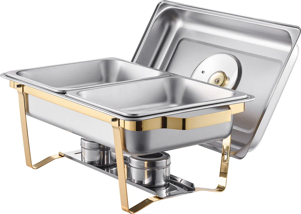 Acquista Set di 2 cucchiai da servizio in acciaio inox, per cena a buffet, servizio ristorante, colino, utensili da portata per banchetti in Italia a partire da 4.43