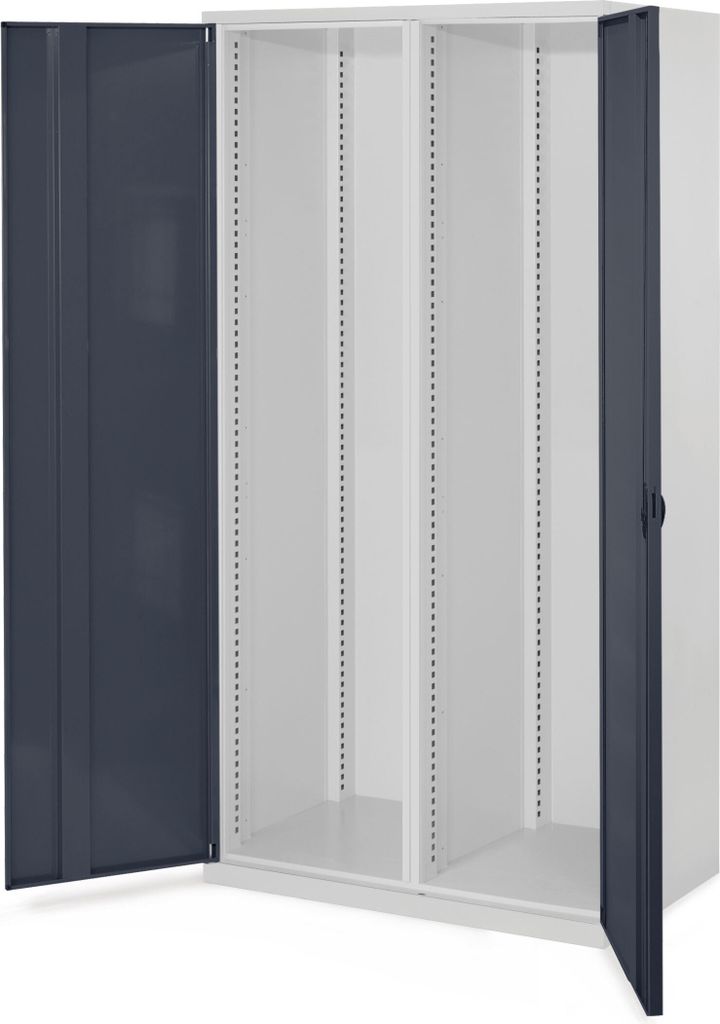 Kappes Schwerlastschränke mit Mitteltrennwand 1950x1000x600mm Vollblechtüren Modell 50 anthrazitgrau