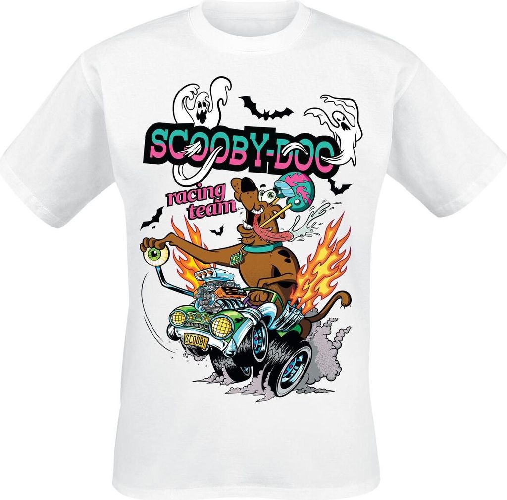 Scooby-Doo T-Shirt Herren Racing weiß XXL