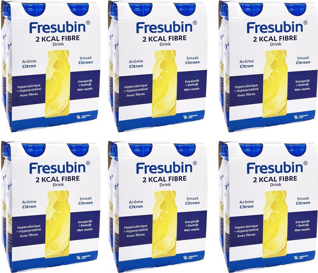 Fresubin 2 KCAL FIBRE Drink Lemon 24x200ml Trinkflasche Produktbild 