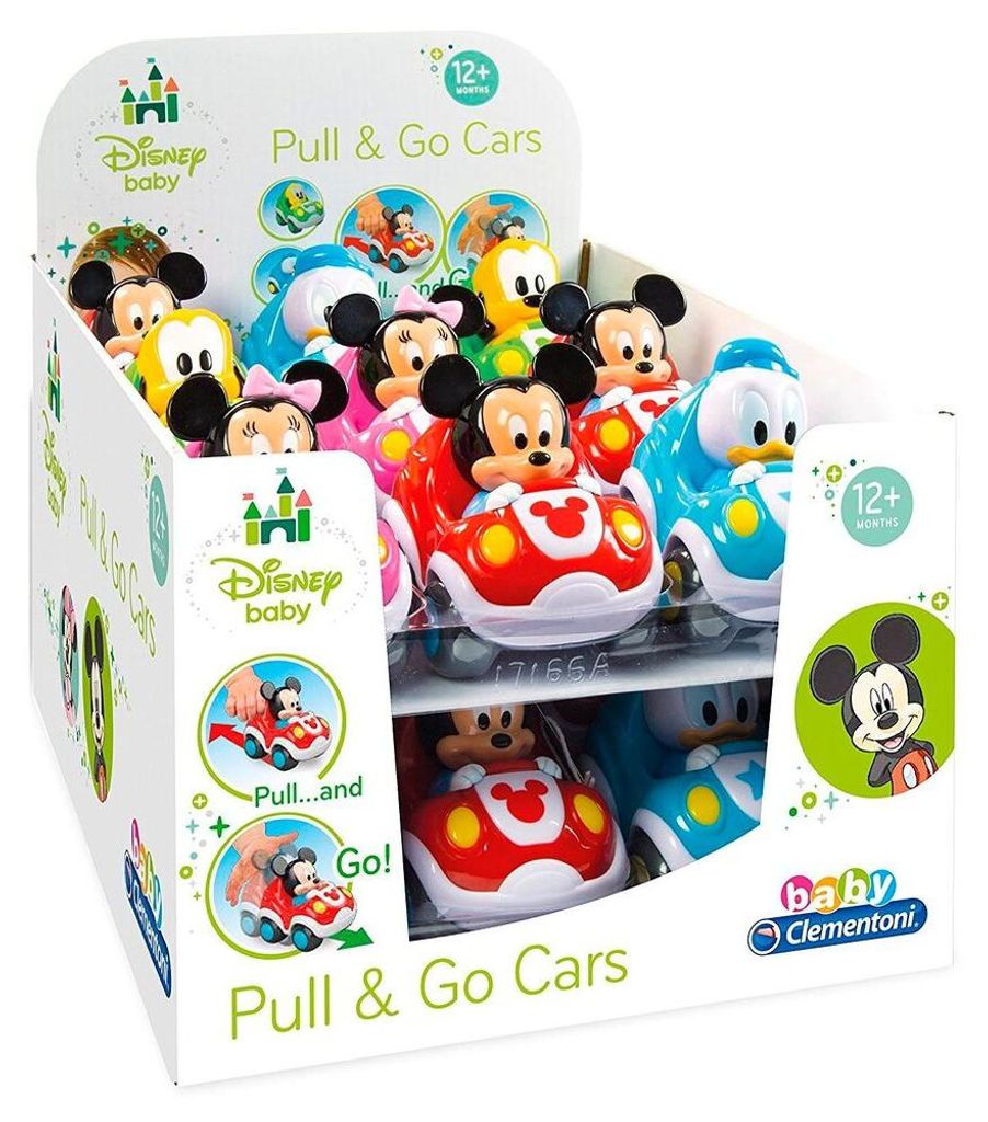 Clementoni 17166 - Disney Baby - Autos mit Rückzugmotor im Produktbild 