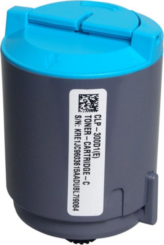 A close-up studio shot of a toner cartridge.