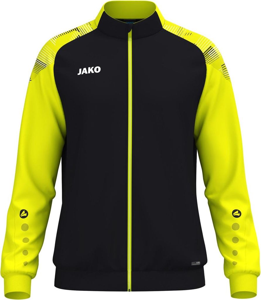 Jako Polyesterjacke Sonic - schwarz/neongelb, Größe:M