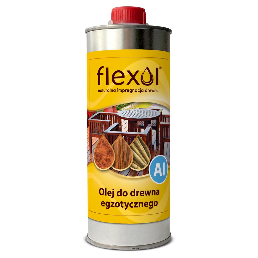 Holzöl für exotische Hölzer 0,5L – Natürliches Pflegeöl für Außen & Innen Flexol