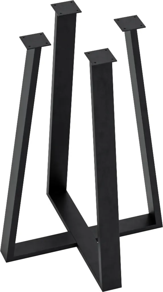 Struttura Tavolo Kemijärvi Acciaio 72x50x50 | Supporto Nero Professionale