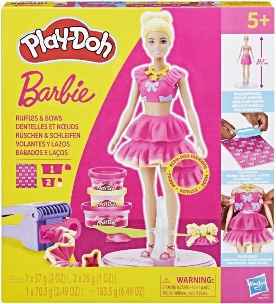 Knete Play-Doh Barbie Dentelles et noeuds, Spielset, Play-Doh Barbie Kollaboration, Ab 5 Jahren