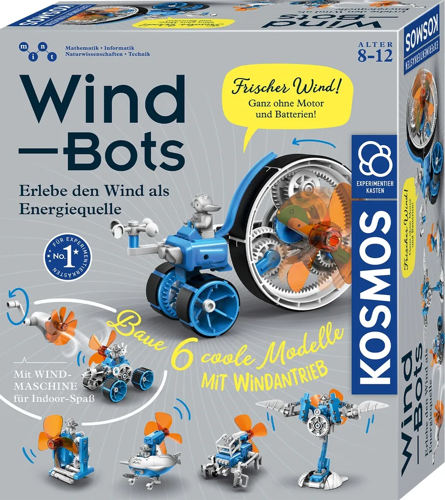Jeu Scientifique Robot à Énergie Éolienne pour Enfant dès 8 Ans