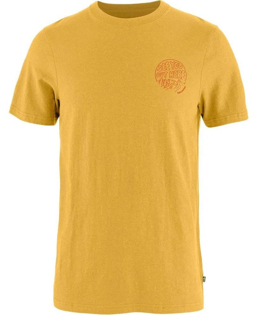 Fjällräven Hemp Blend Out Here Kurzarm-t-shirt Gelb L Mann Gelb L